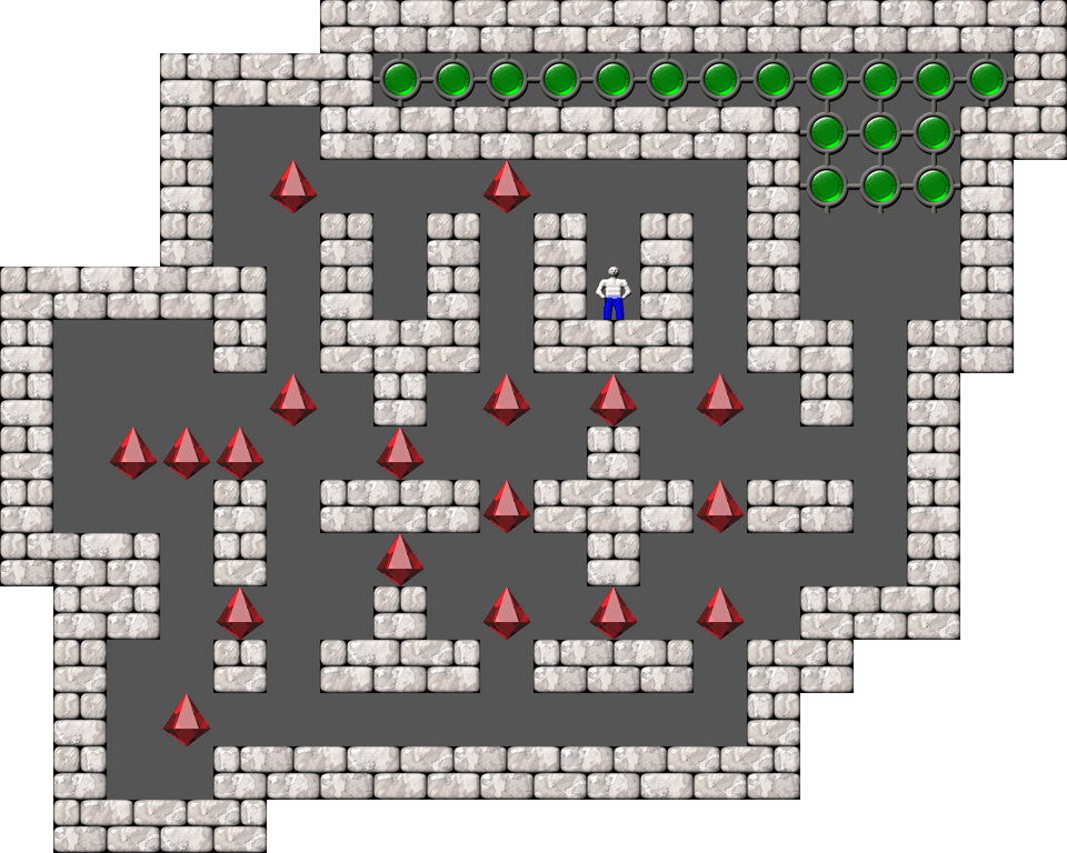 Sokoban Mass Remodel level 1241